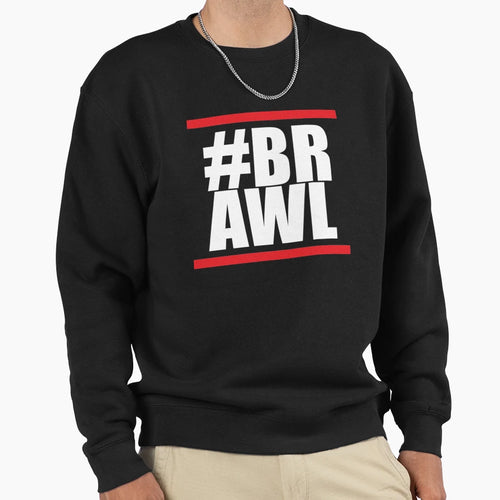 Brawl White Brawl Sweatshirt - Aesthetic Graphic Men Women - T-Shirt, Sweatshirt, Hoodie