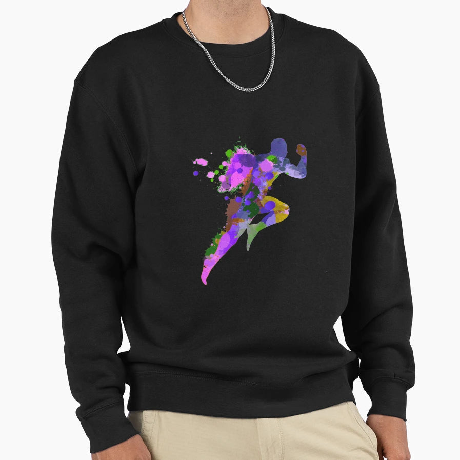 Running Sweatshirt - Minimalist Print Unisex - T-Shirt, Sweatshirt, Hoodie