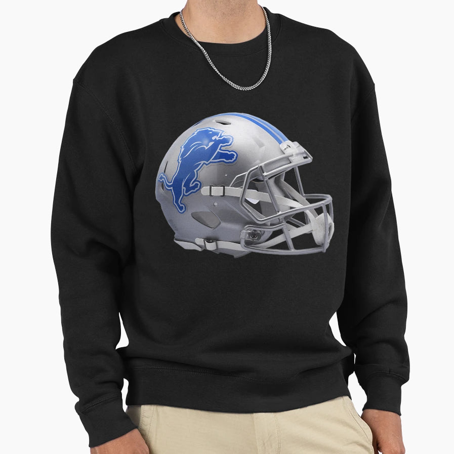 Detroit Lions Helmet Iconic Team Pride Sweatshirt - Unique Graphic Unisex - T-Shirt, Sweatshirt, Hoodie
