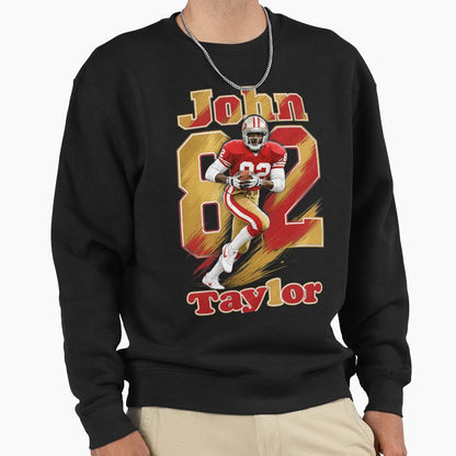 John Taylor 82 San Francisco Football Sweatshirt - Minimalist Print Unisex - T-Shirt, Sweatshirt, Hoodie