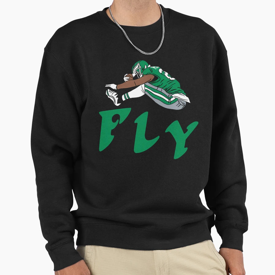 Fly Saquon Philadelphia Football Sweatshirt - Trendy Graphic Unisex - T-Shirt, Sweatshirt, Hoodie