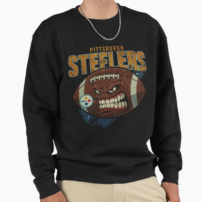 Black And Yellow Pittsburgh Fan Sweatshirt - Custom Art Print Men Women - T-Shirt, Sweatshirt, Hoodie