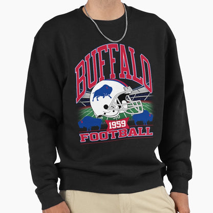 Buffalo Football Gridiron Legacy Sweatshirt - Aesthetic Graphic Men Women - T-Shirt, Sweatshirt, Hoodie