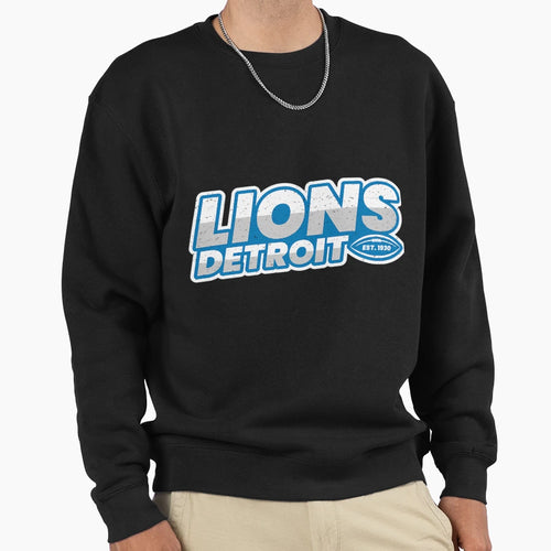 Detroit Lions Football Logo Sports Sweatshirt - Aesthetic Graphic Unisex - T-Shirt, Sweatshirt, Hoodie