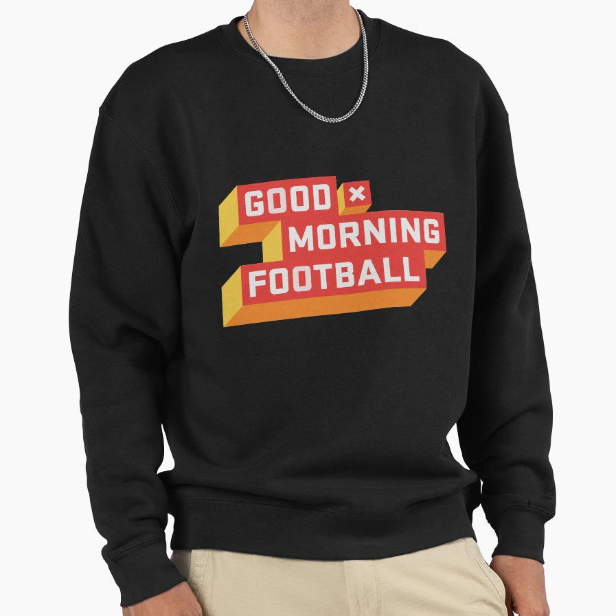 Angry Runs Good Morning Football Sweatshirt - Trendy Graphic Unisex - T-Shirt, Sweatshirt, Hoodie
