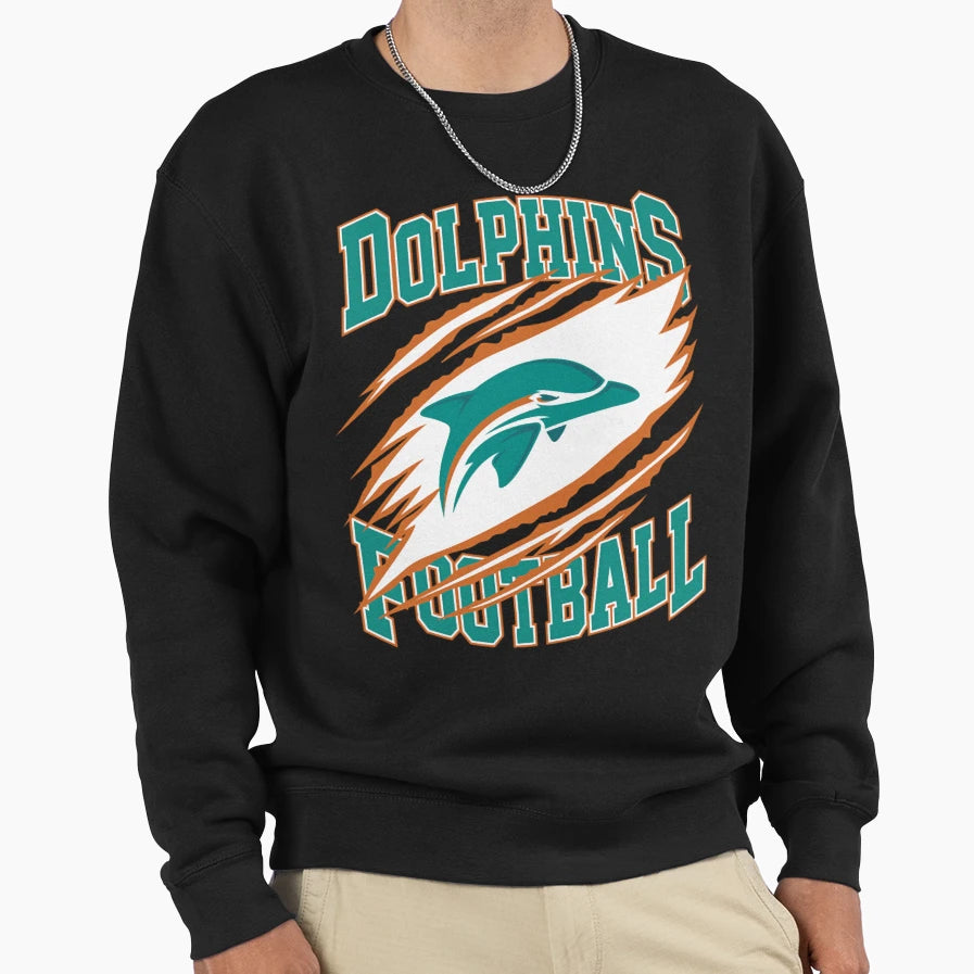 Art Miami Dolphins Sweatshirt - Graphic Print Unisex - T-Shirt, Sweatshirt, Hoodie