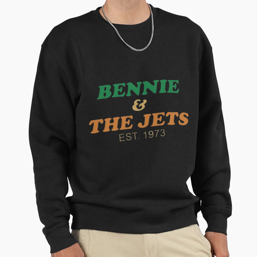 Bennie Jets Sweatshirt - Aesthetic Graphic for Adults - T-Shirt, Sweatshirt, Hoodie