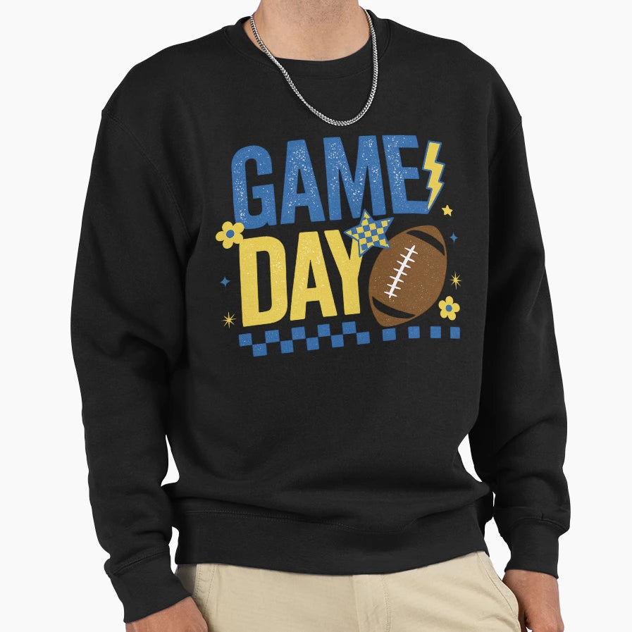 Game Day Football Season Sweatshirt - Trendy Graphic for Adults - T-Shirt, Sweatshirt, Hoodie