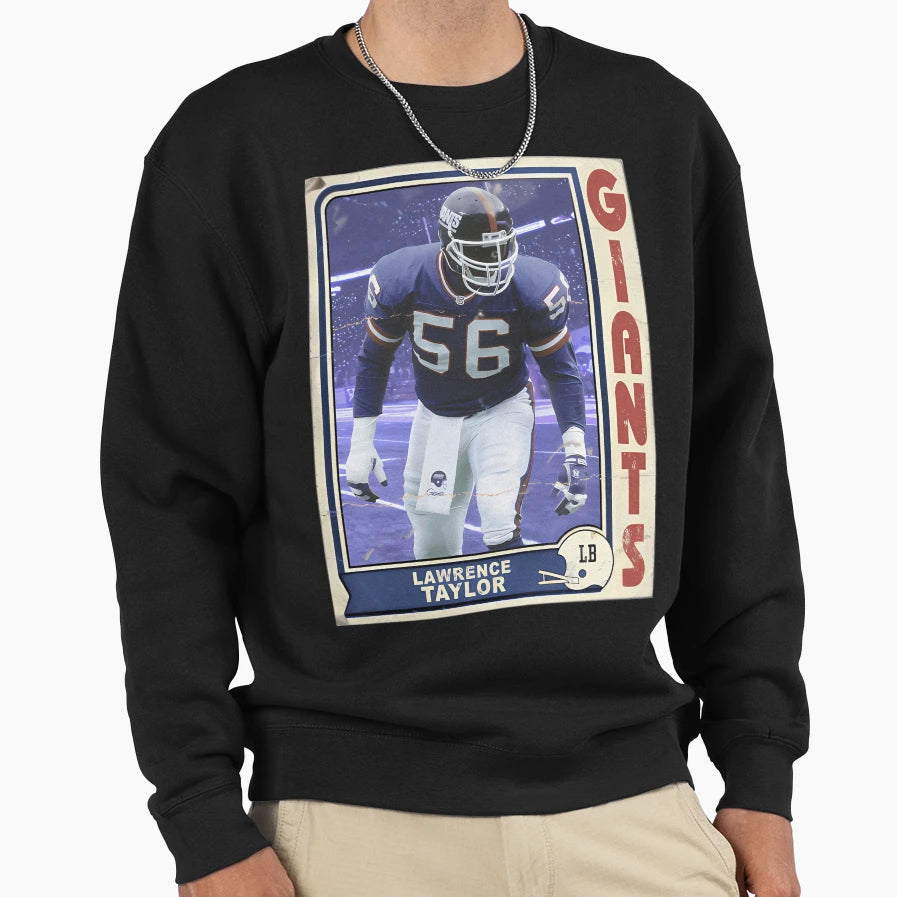 Lawrence Taylor Football Trading Card Sweatshirt - Minimalist Print Unisex - T-Shirt, Sweatshirt, Hoodie