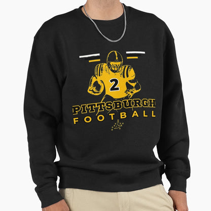 Pittsburgh Football T-Shirt - Custom Art Print Men Women - T-Shirt, Sweatshirt, Hoodie