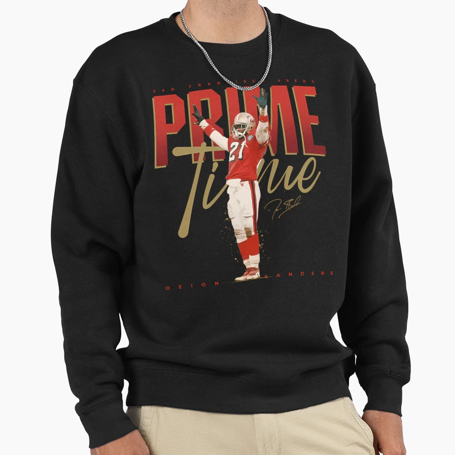 Deion Sanders Primetime Sweatshirt - Trendy Graphic Men Women - T-Shirt, Sweatshirt, Hoodie