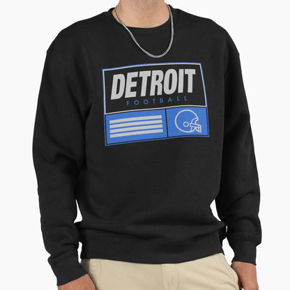 Detroit Football Sweatshirt - Trendy Graphic Men Women - T-Shirt, Sweatshirt, Hoodie
