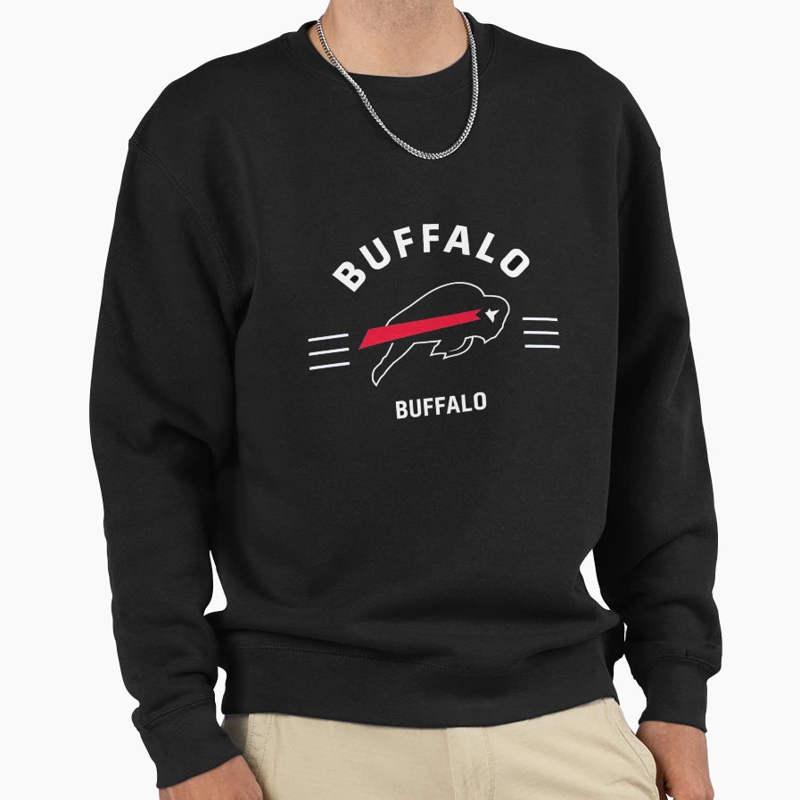 Buffalo Football Charging Buffalo Sweatshirt - Minimalist Print Men Women - T-Shirt, Sweatshirt, Hoodie