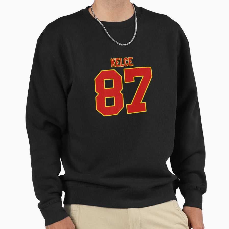 Kelce 87 Kansas City Football T-Shirt - Streetwear Style for Adults - T-Shirt, Sweatshirt, Hoodie
