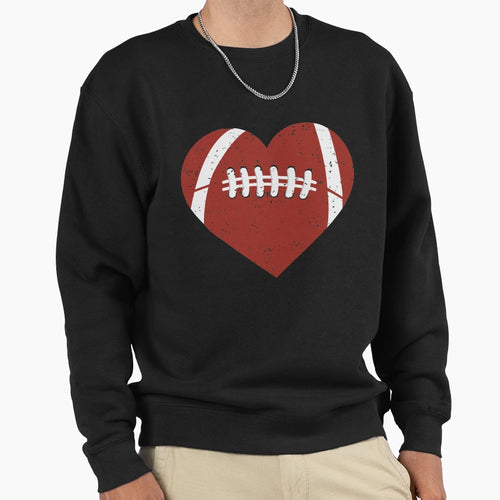 American Football Heart Gift Sweatshirt - Streetwear Style for Adults - T-Shirt, Sweatshirt, Hoodie