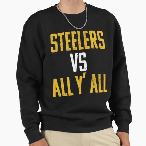 Black And Yellow Pittsburgh Fan Sweatshirt - Custom Art Print for Adults - T-Shirt, Sweatshirt, Hoodie