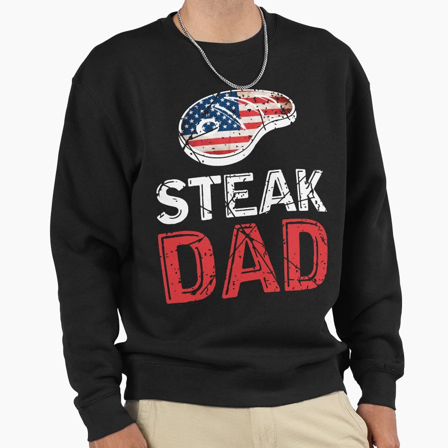 Chef Barbecue Bbq Dad Sweatshirt - Minimalist Print Unisex - T-Shirt, Sweatshirt, Hoodie