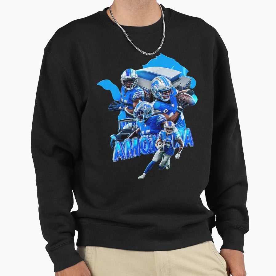 Amon Ra St Brown Detroit Lions Sweatshirt - Graphic Print Men Women - T-Shirt, Sweatshirt, Hoodie