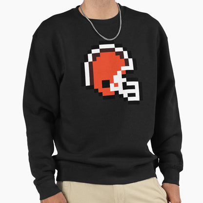 Cleveland Browns 8 Bit Football Sweatshirt - Fun Novelty Design for Adults - T-Shirt, Sweatshirt, Hoodie