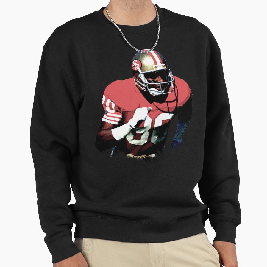Jerry Rice San Francisco Sweatshirt - Novelty Apparel Unisex - T-Shirt, Sweatshirt, Hoodie
