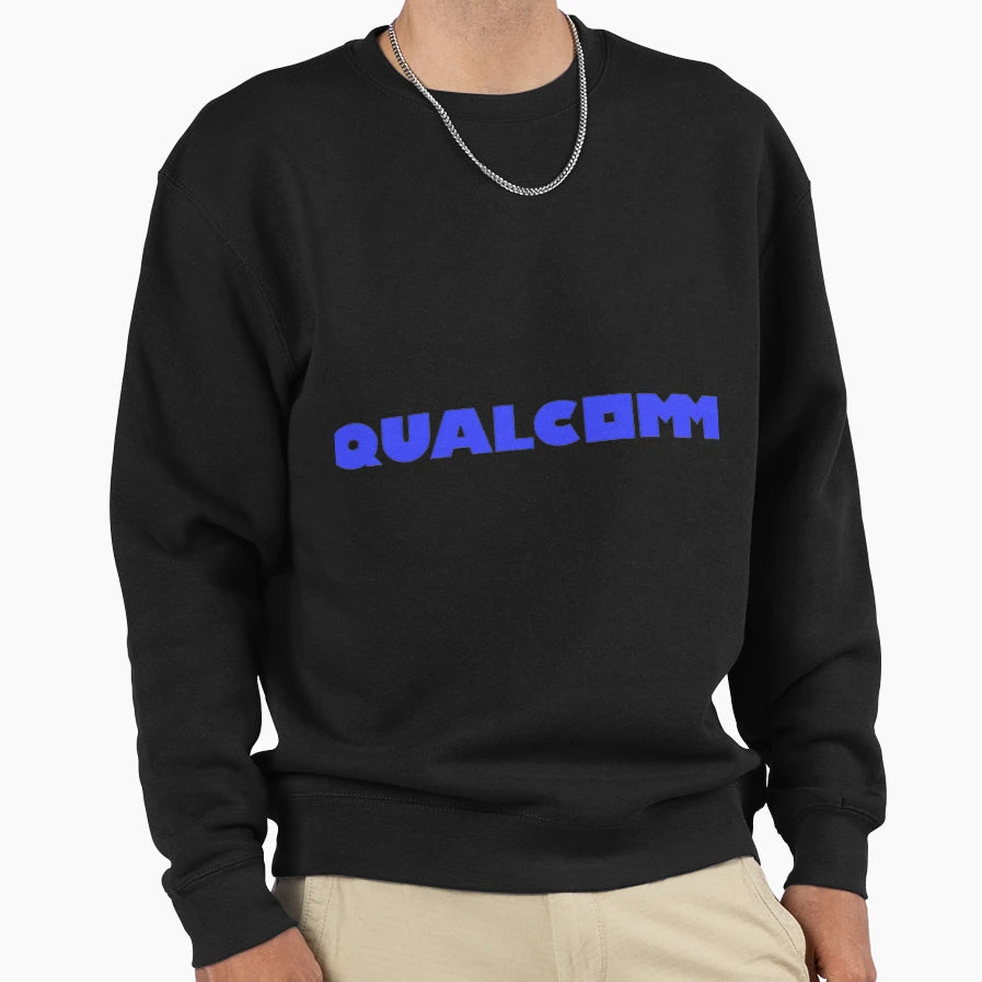 Qualcomm Logo Sweatshirt - Minimalist Print Men Women - T-Shirt, Sweatshirt, Hoodie