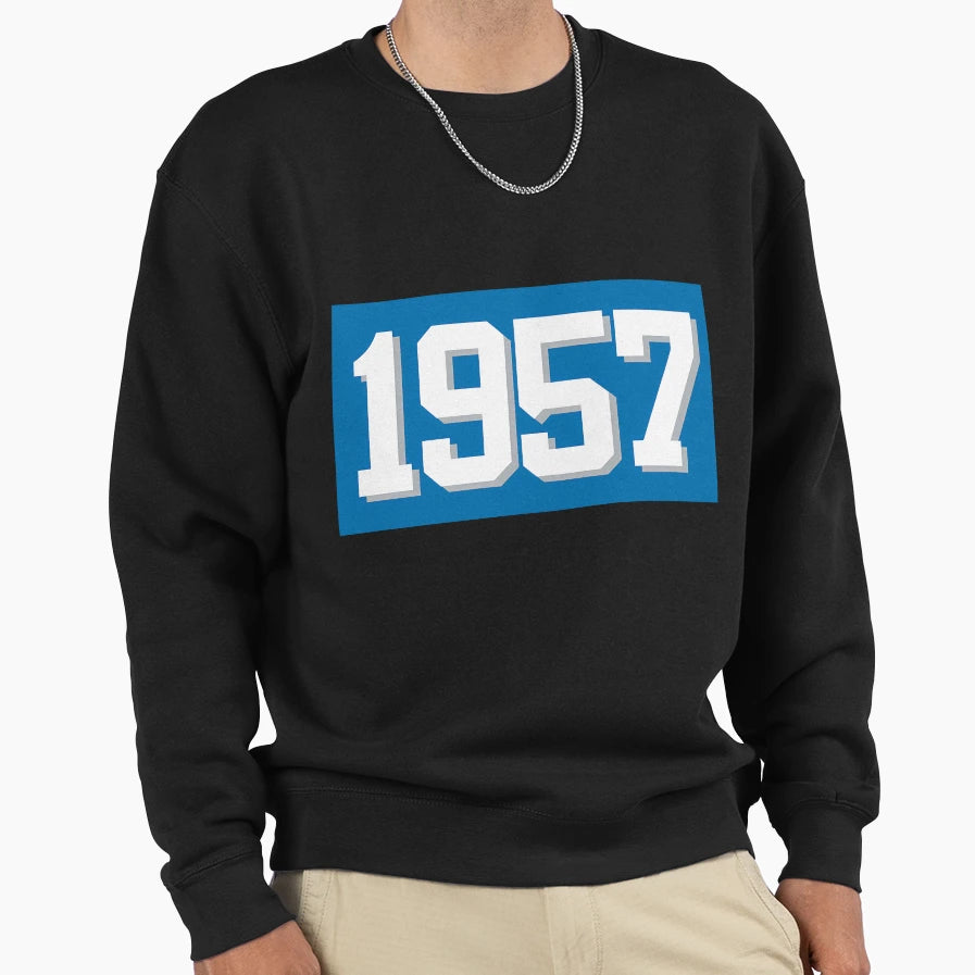 Detroit Football 1957 Championship Sweatshirt - Custom Art Print Men Women - T-Shirt, Sweatshirt, Hoodie