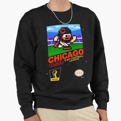 Chicago Bears 8 Bit Videogames Sweatshirt - Aesthetic Graphic Men Women - T-Shirt, Sweatshirt, Hoodie