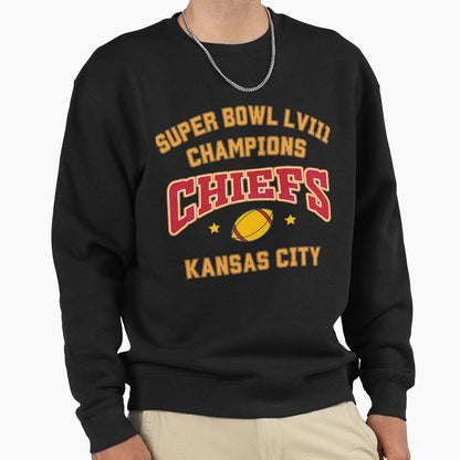 Art Kansas City Chiefs Sweatshirt - Casual Everyday Wear for Adults - T-Shirt, Sweatshirt, Hoodie