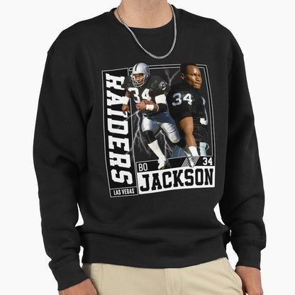 Bo Jackson Sweatshirt - Minimalist Print Men Women - T-Shirt, Sweatshirt, Hoodie