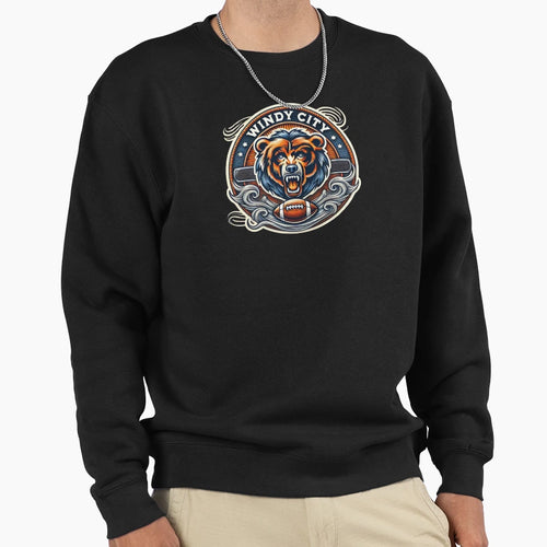 Chicago Bears Windy City Sweatshirt - Streetwear Style Unisex - T-Shirt, Sweatshirt, Hoodie