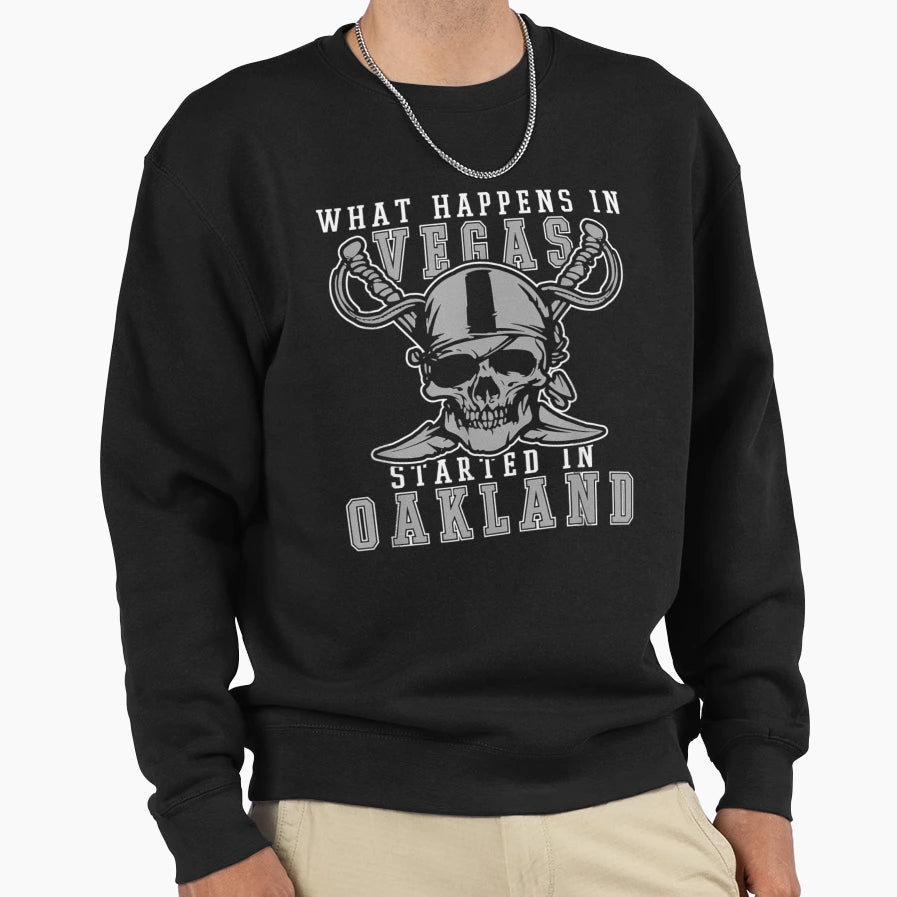 Pirate Skull Crossbones Adventure Sweatshirt - Casual Everyday Wear Unisex - T-Shirt, Sweatshirt, Hoodie