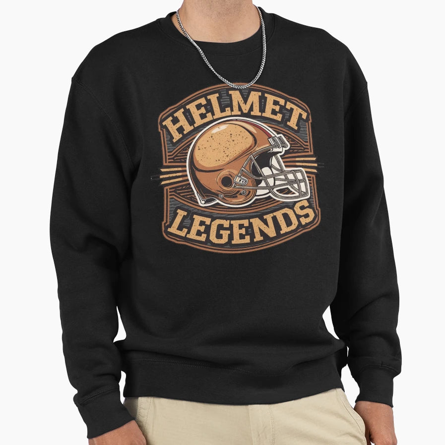 Helmet Legends American Sweatshirt - Casual Everyday Wear Men Women - T-Shirt, Sweatshirt, Hoodie