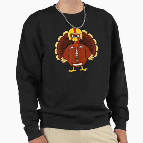 Funny Thanksgiving Turkey Football Sweatshirt - Streetwear Style Unisex - T-Shirt, Sweatshirt, Hoodie