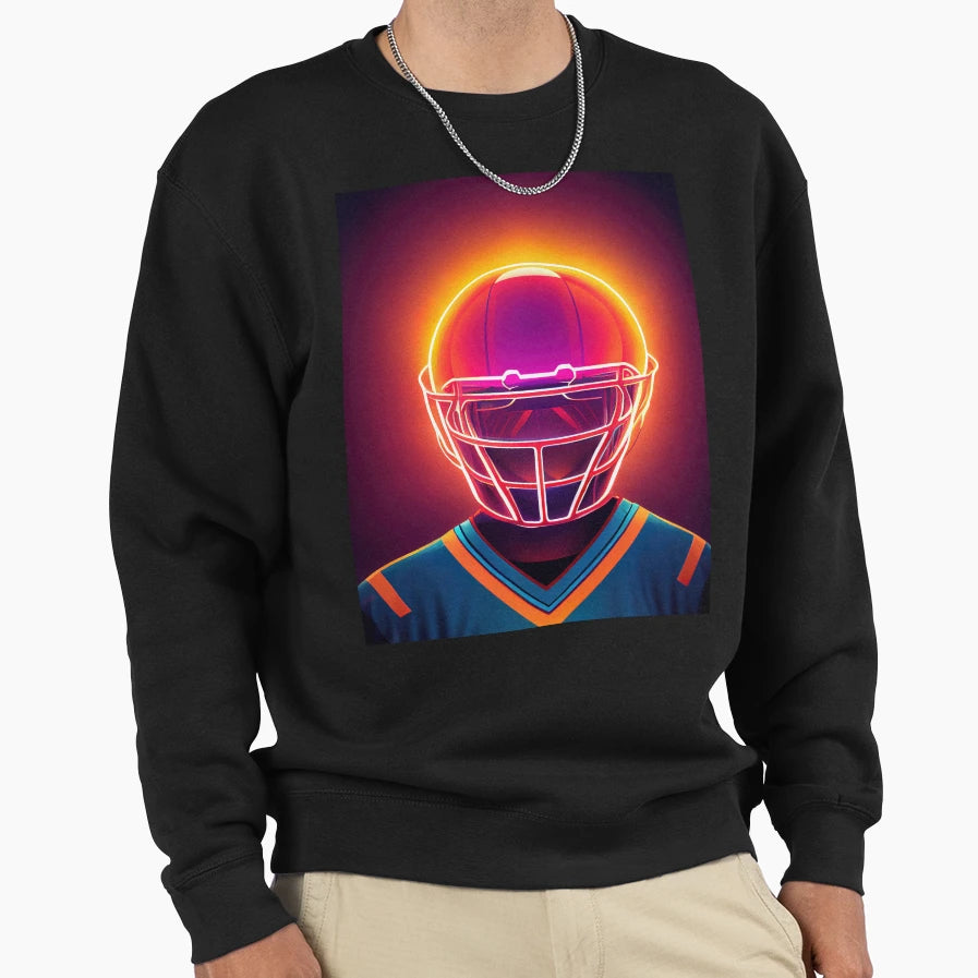 Football Neon T-Shirt - Aesthetic Graphic for Adults - T-Shirt, Sweatshirt, Hoodie