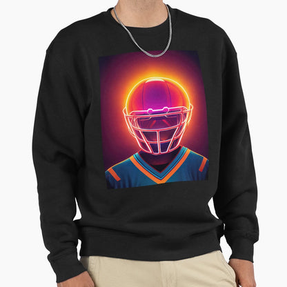 Football Neon T-Shirt - Aesthetic Graphic for Adults - T-Shirt, Sweatshirt, Hoodie