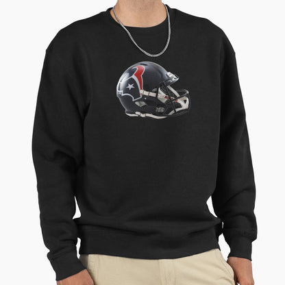 Helmet Texans Icon Sweatshirt - Fun Novelty Design for Adults - T-Shirt, Sweatshirt, Hoodie