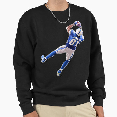 Detroit Football Calvin Johnson Sweatshirt - Casual Everyday Wear Unisex - T-Shirt, Sweatshirt, Hoodie