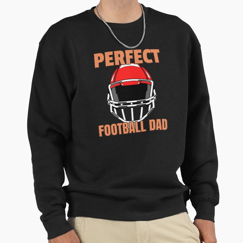 Football Dad American Football Helmet Sweatshirt - Unique Graphic Unisex - T-Shirt, Sweatshirt, Hoodie