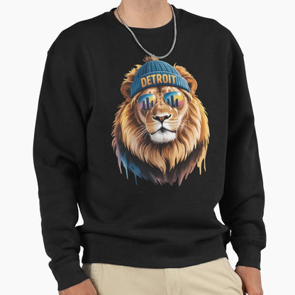 Detroit Lion City Pride Sweatshirt - Aesthetic Graphic for Adults - T-Shirt, Sweatshirt, Hoodie