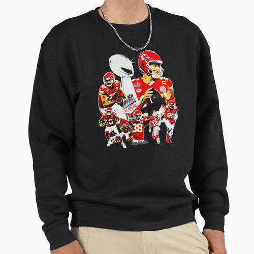 Kansas City Super Bowl Lviii Sweatshirt - Custom Art Print for Adults - T-Shirt, Sweatshirt, Hoodie