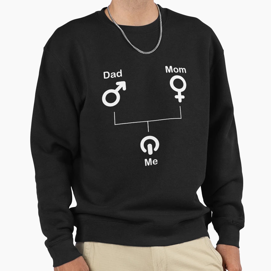 Mom Dad Me Gamer Geek Sweatshirt - Aesthetic Graphic Unisex - T-Shirt, Sweatshirt, Hoodie