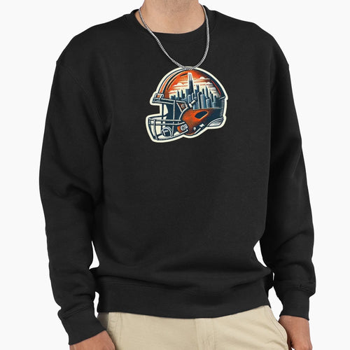 Chicago Bears Helmet Sweatshirt - Graphic Print Men Women - T-Shirt, Sweatshirt, Hoodie