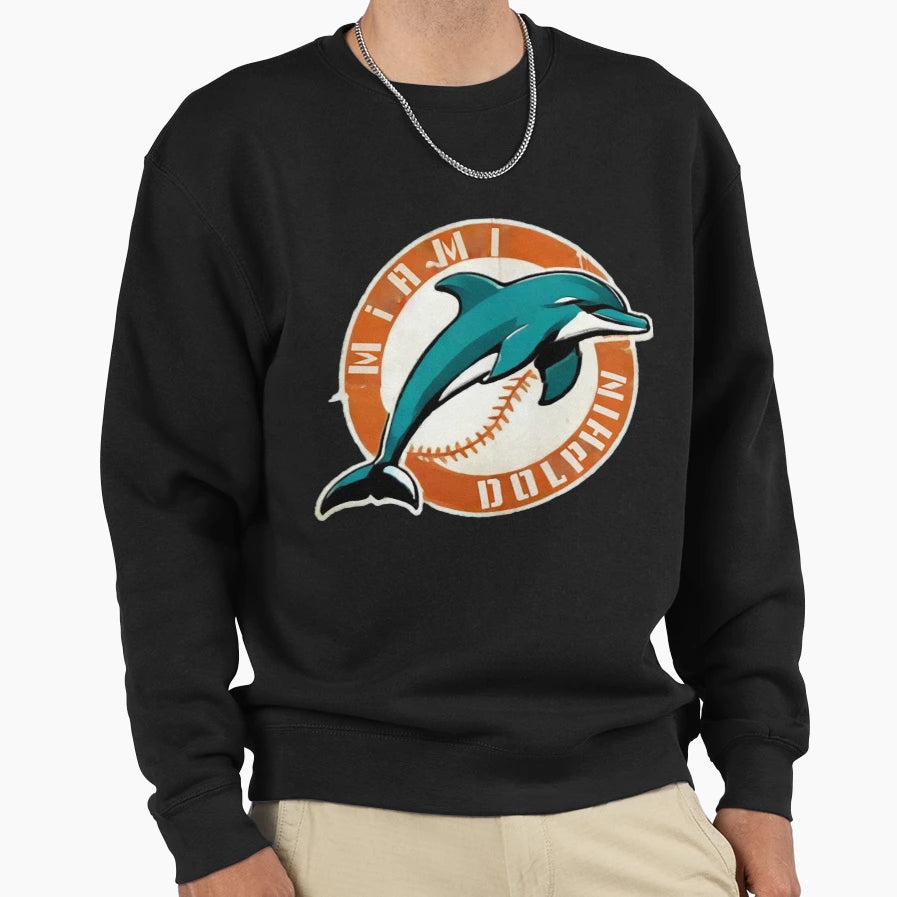 Football Miami Dolphins Sweatshirt - Unique Graphic Unisex - T-Shirt, Sweatshirt, Hoodie