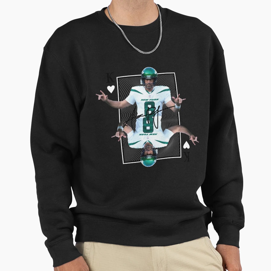 Aaron Rodgersking Card Sweatshirt - Unique Graphic Unisex - T-Shirt, Sweatshirt, Hoodie