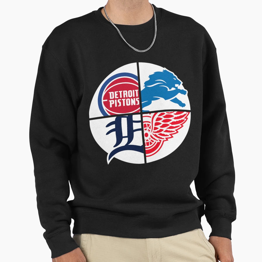 Detroit Sports Sweatshirt - Aesthetic Graphic Unisex - T-Shirt, Sweatshirt, Hoodie