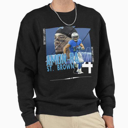 Detroit Football Amon Ra St Brown Sweatshirt - Fun Novelty Design Unisex - T-Shirt, Sweatshirt, Hoodie