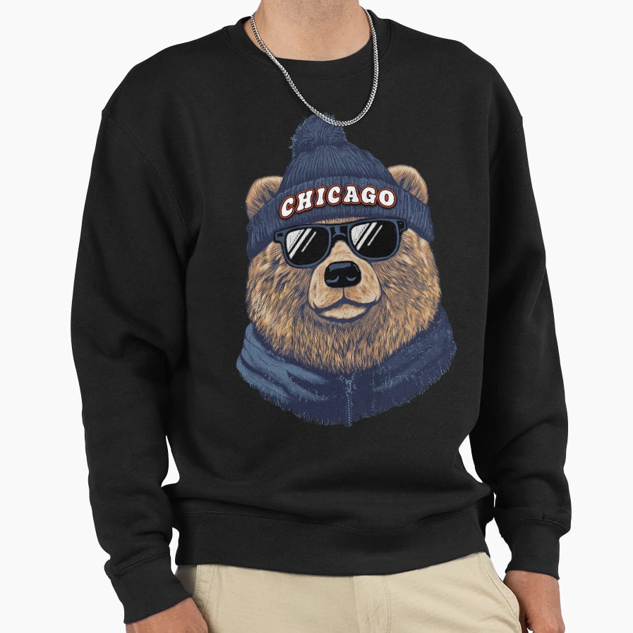 Chicago Football Dad Sweatshirt - Graphic Print Unisex - T-Shirt, Sweatshirt, Hoodie