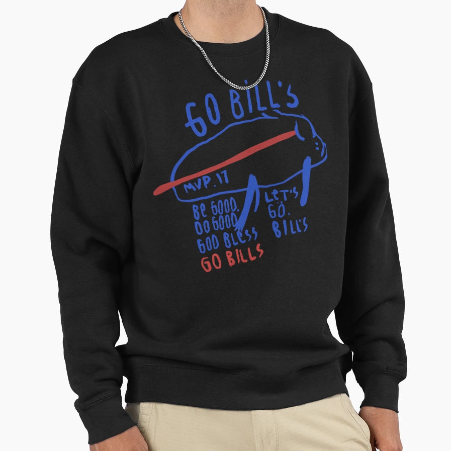 Be Good Buffalo Bills Sweatshirt - Trendy Graphic for Adults - T-Shirt, Sweatshirt, Hoodie