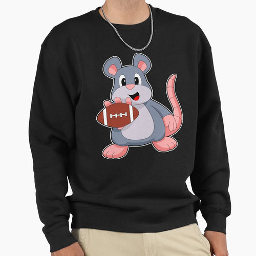 Mouse Football Sports Sweatshirt - Streetwear Style Men Women - T-Shirt, Sweatshirt, Hoodie