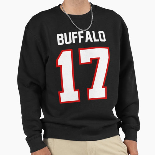 Buffalo Bills 17 Sweatshirt - Streetwear Style for Adults - T-Shirt, Sweatshirt, Hoodie